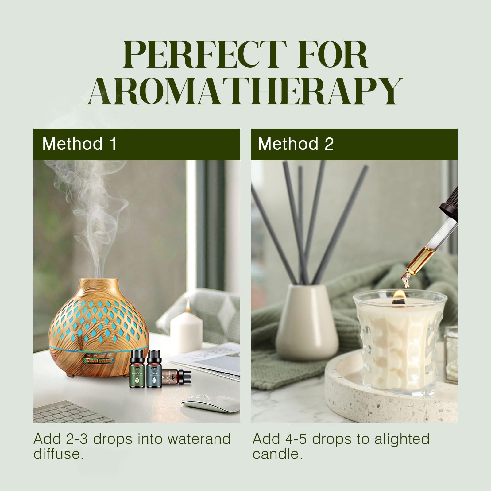 Hanolly forest-pine essential oil bottle for invigorating room scent