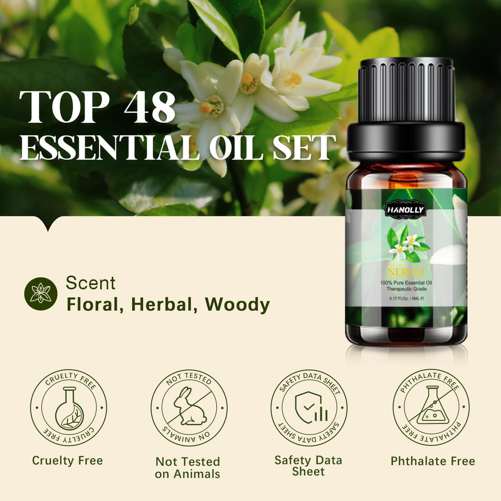 Hanolly essential oils set gift box showcases premium packaging ideal for gifting
