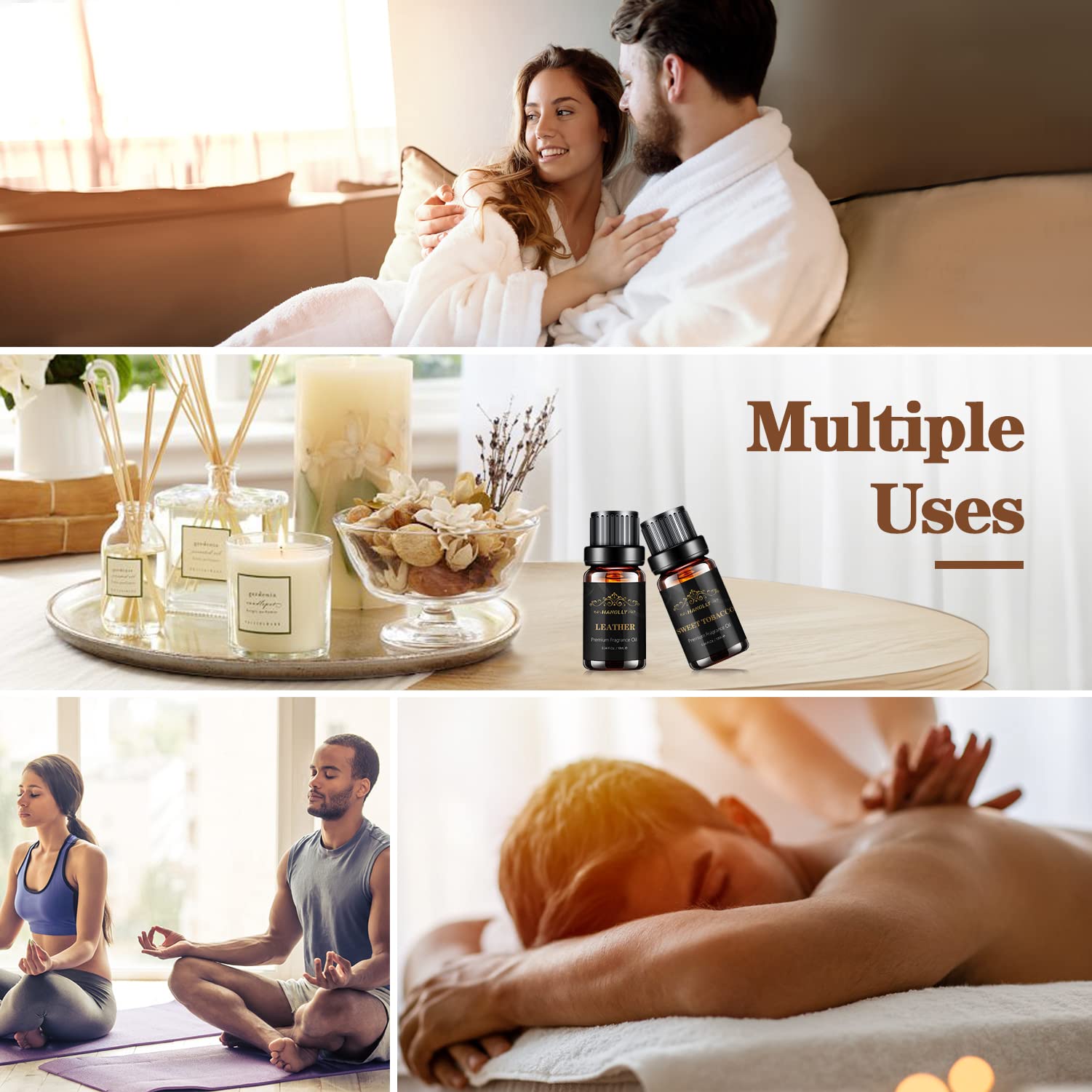 Hanolly Sweet Tobacco bottle creates warm, inviting aromatherapy moments