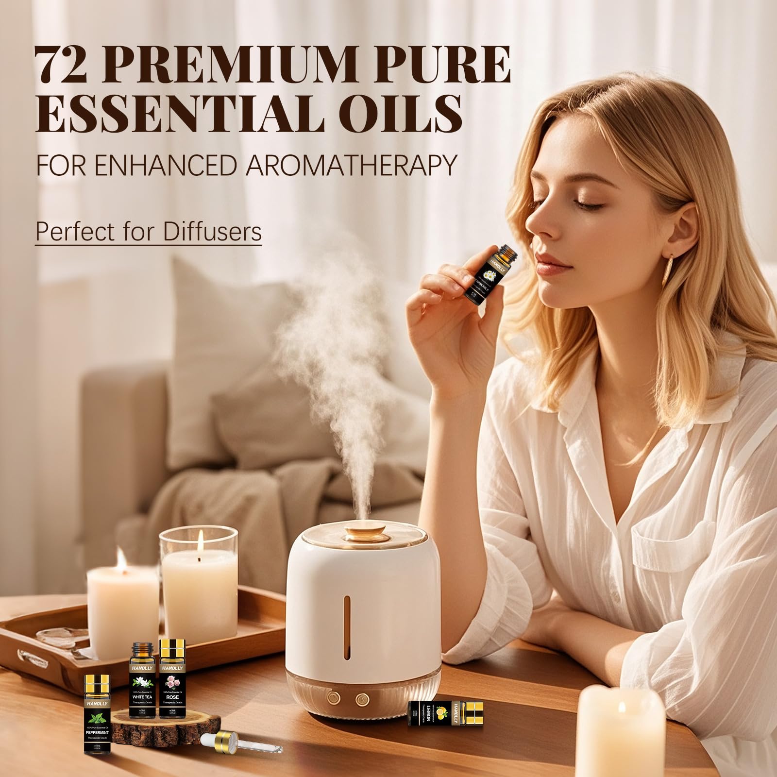 Hanolly gift box of essential oils set highlighting premium packaging