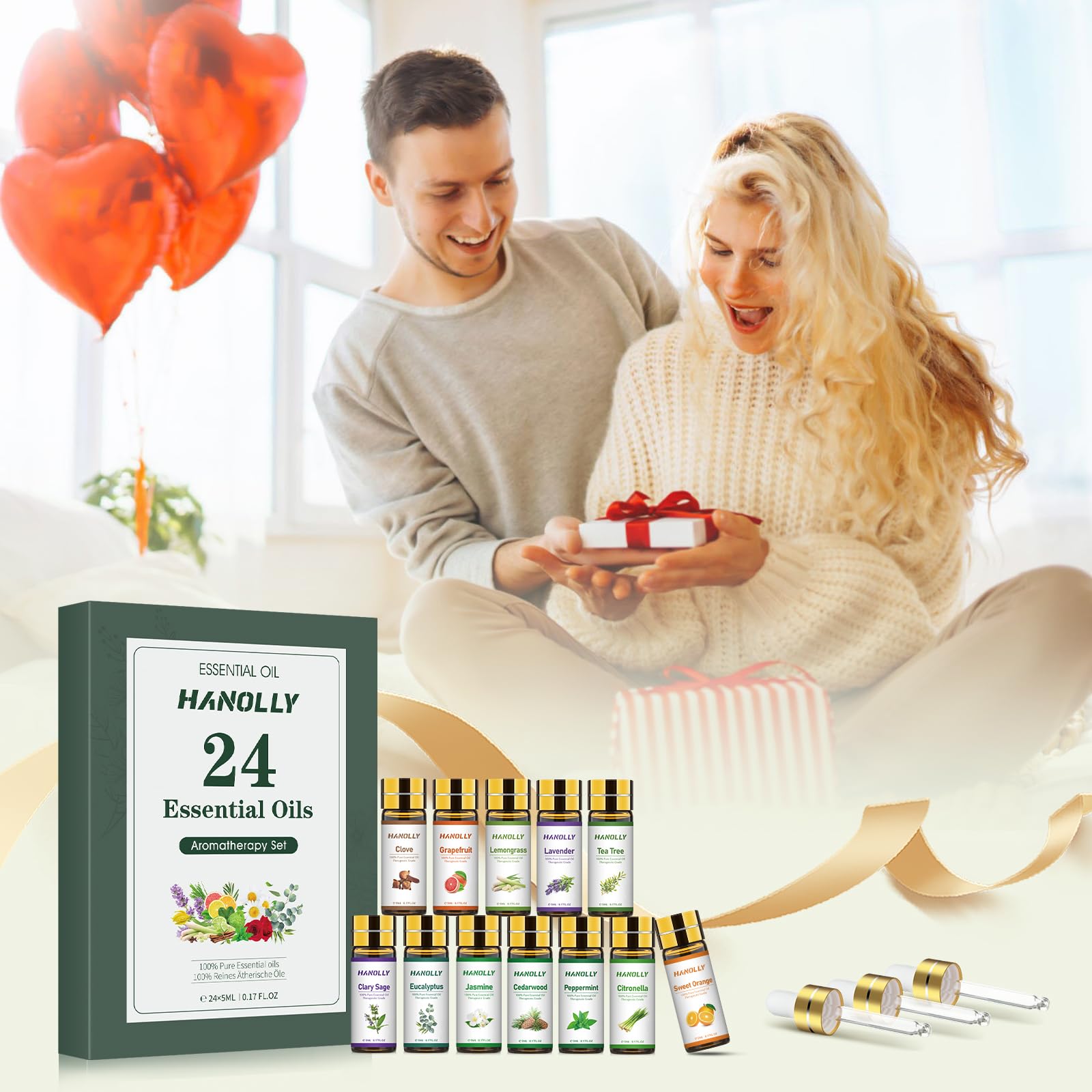 Hanolly oils for soap and candle making for crafts.