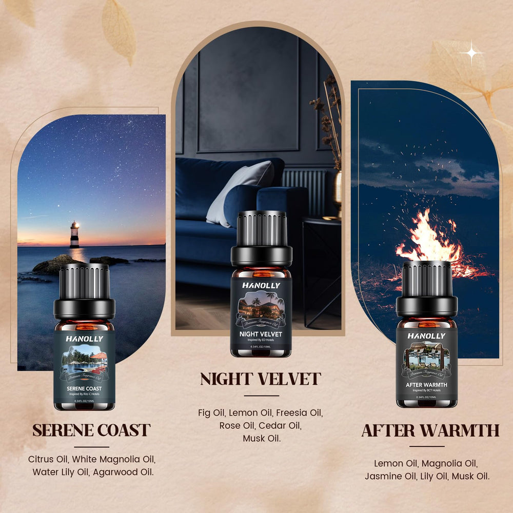 Hanolly Serene Coast bottle to boost focus and create serene work-from-home spaces.