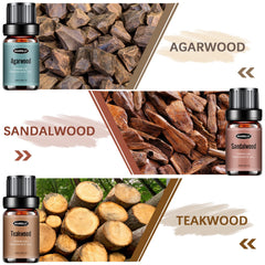 Hanolly Woody Set teakwood bottle creates warm, inviting ambiance.