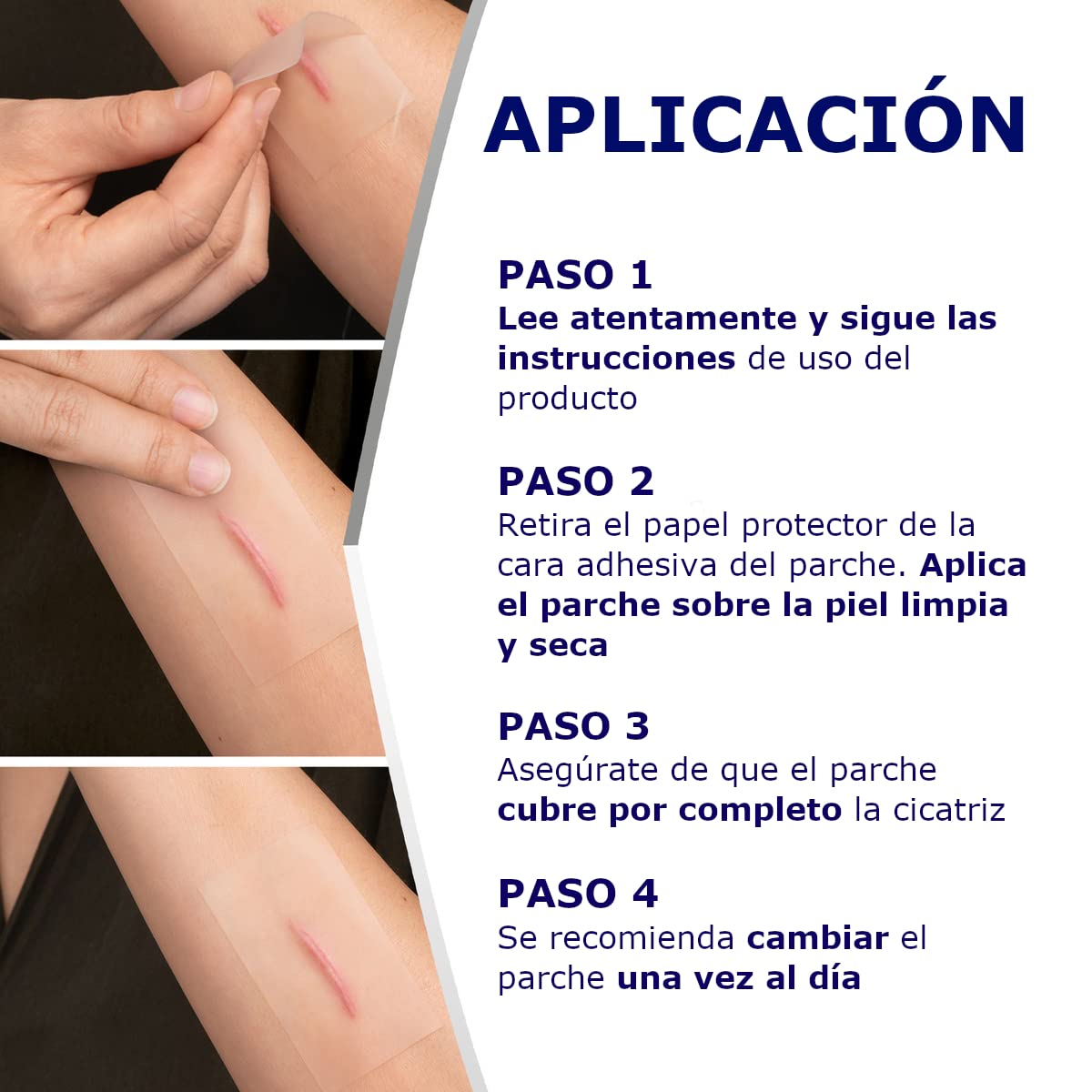 Hansaplast MED patch easy to apply on clean skin for smooth wear.