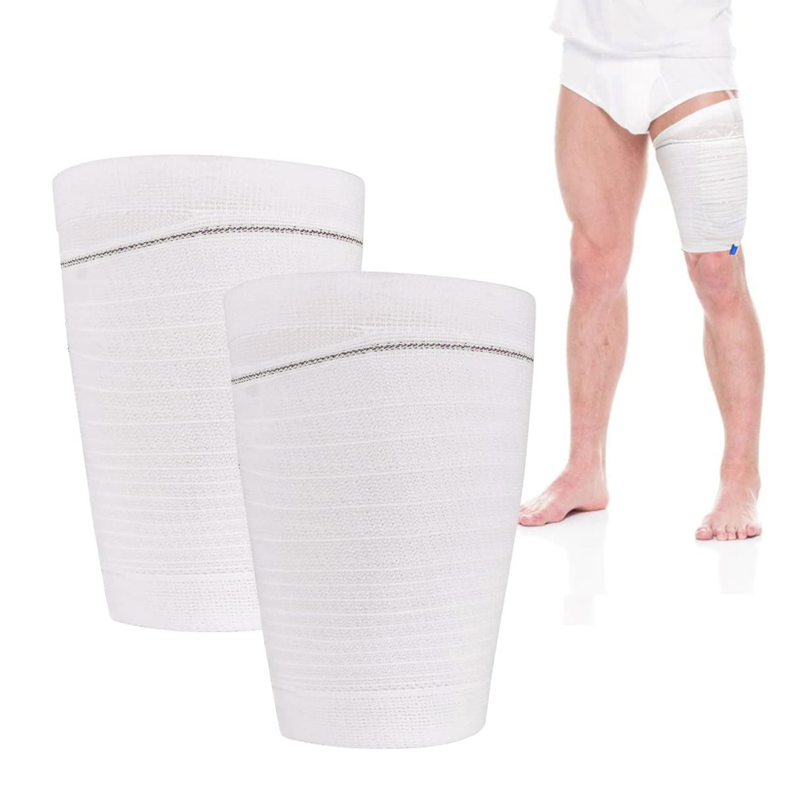 HANSILK two-pack leg bag holder keeps catheter bag secure during activity