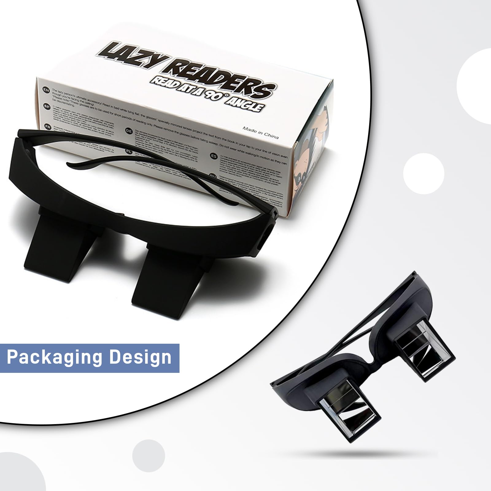HANTUSWUS Lazy Glasses enable bed or couch viewing without craning your neck.
