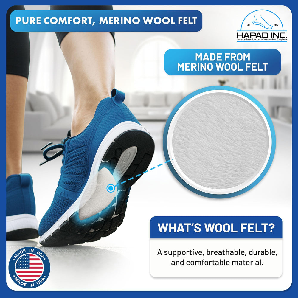 HAPAD 5/16 inch thickness complements built-in arch support.