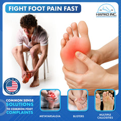 HAPAD ball-of-foot pad placed inside shoe for daily comfort