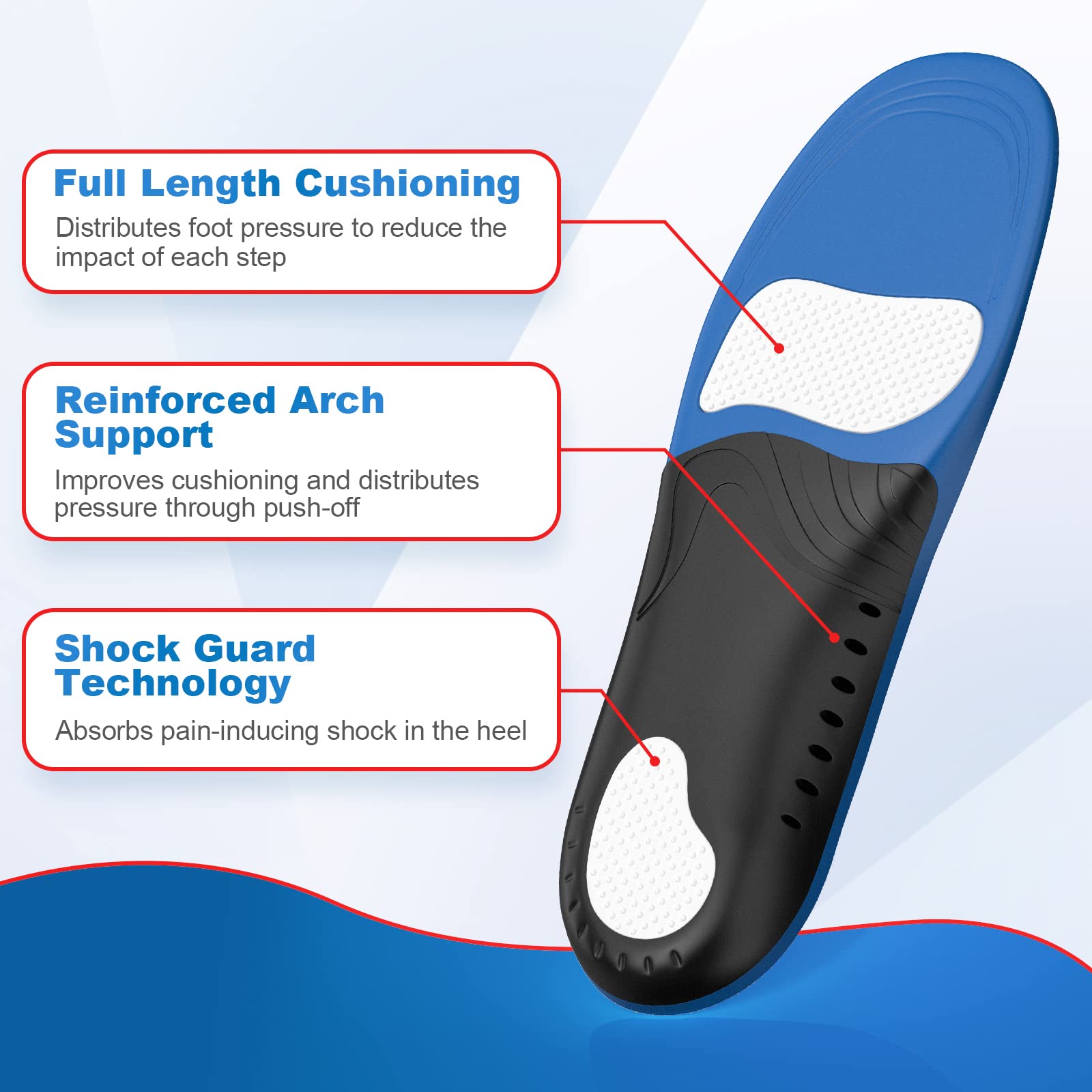 HapJump insoles with shock-absorption design reduce fatigue during long workdays.