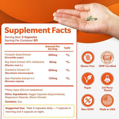 Happee saw palmetto capsules support urinary comfort.