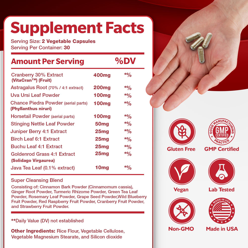 Happee Kidney Cleanse urinary health graphic suggests better urinary tract comfort.