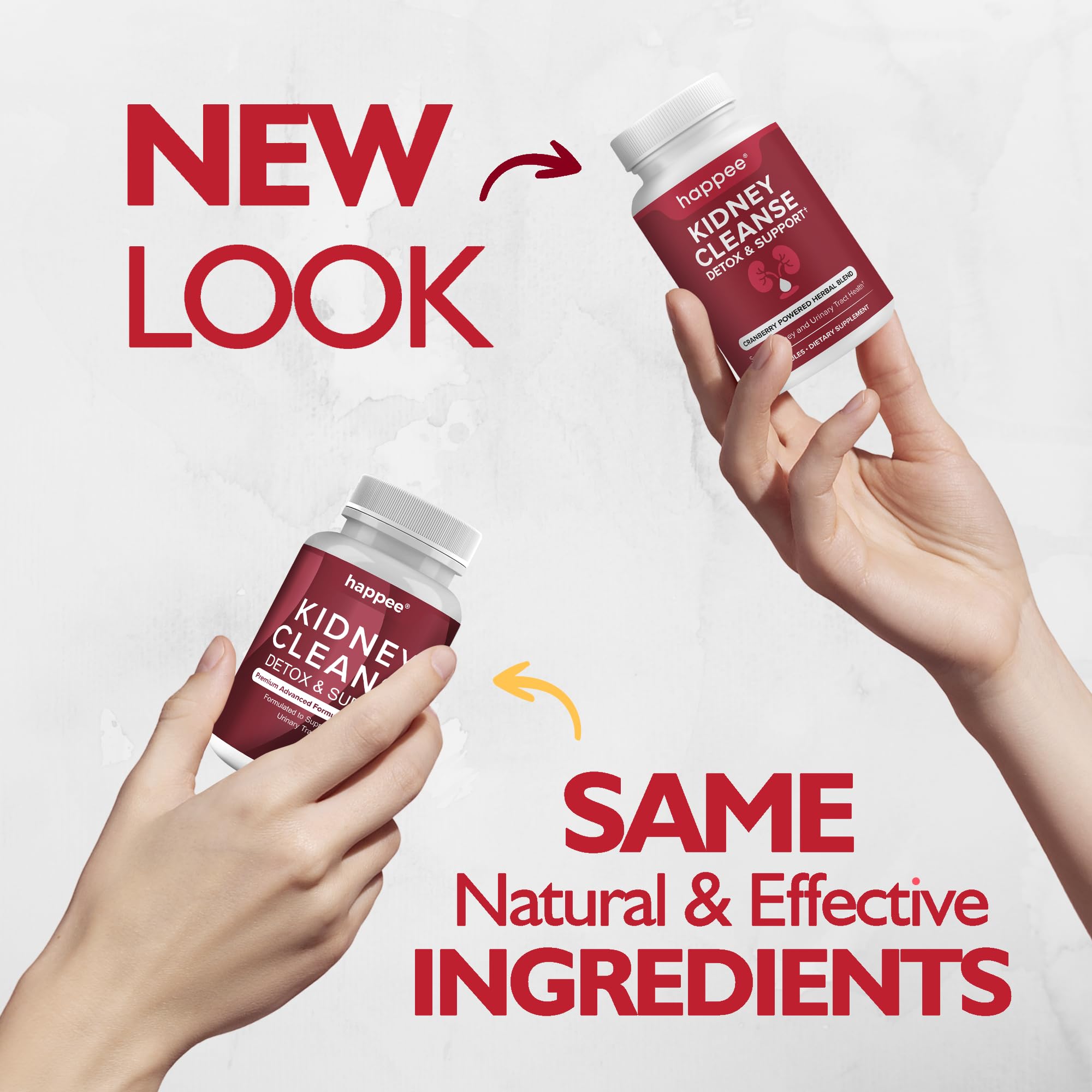 Happee Kidney Cleanse USA-made label signals local production standards.