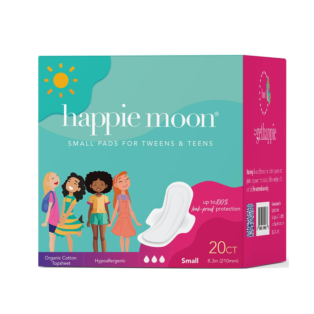 Happie Moon protector con algodón orgánico, capa suave para piel sensible y comodidad diaria.