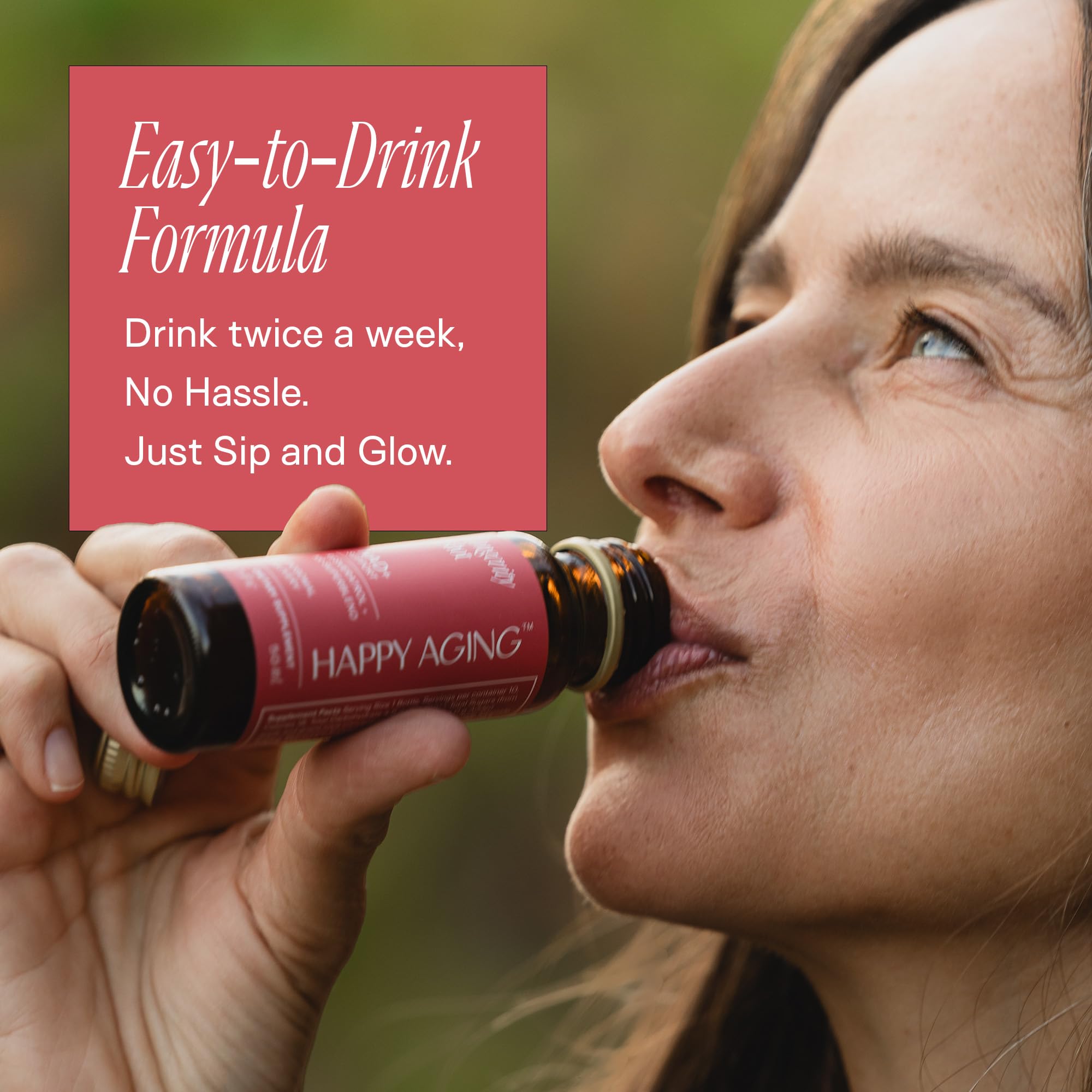 Happy Aging NAD Liquid rice ceramides support skin hydration and elasticity