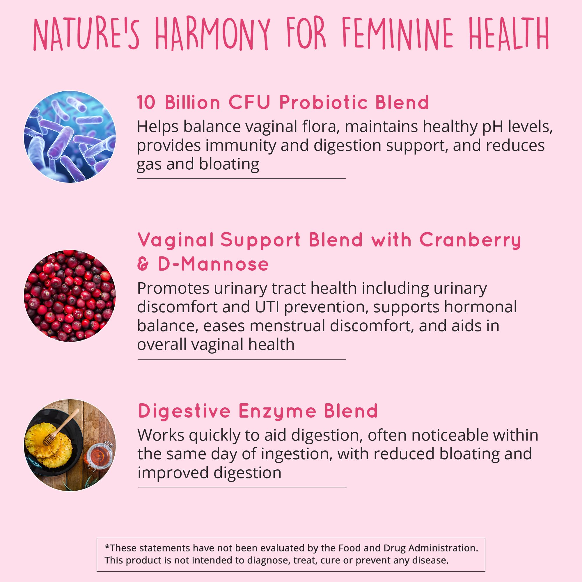 Happy Healthy Hippie capsules showcase 10 strains for feminine health.