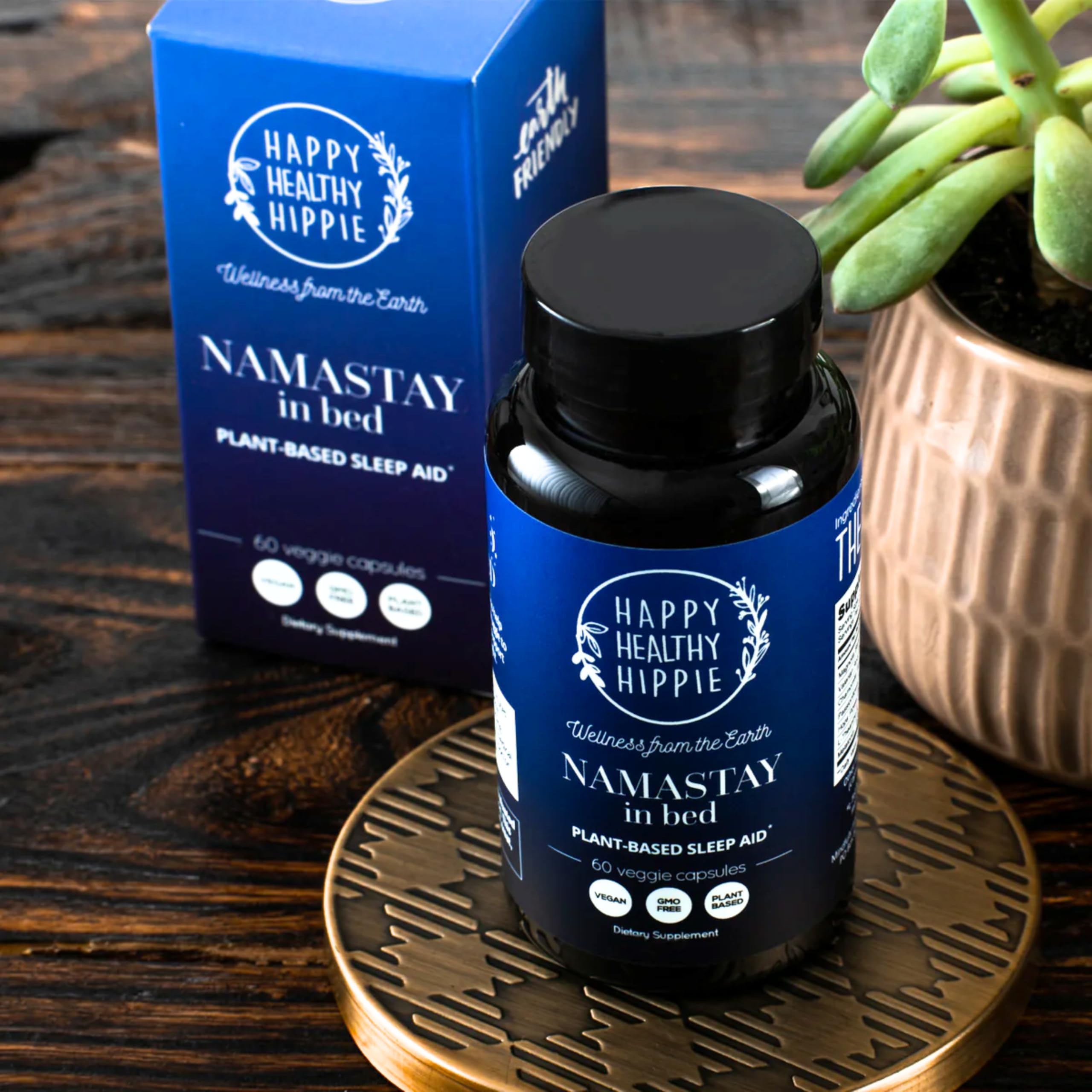 Happy Healthy Hippie chamomile extract capsules for gentle nightly unwind