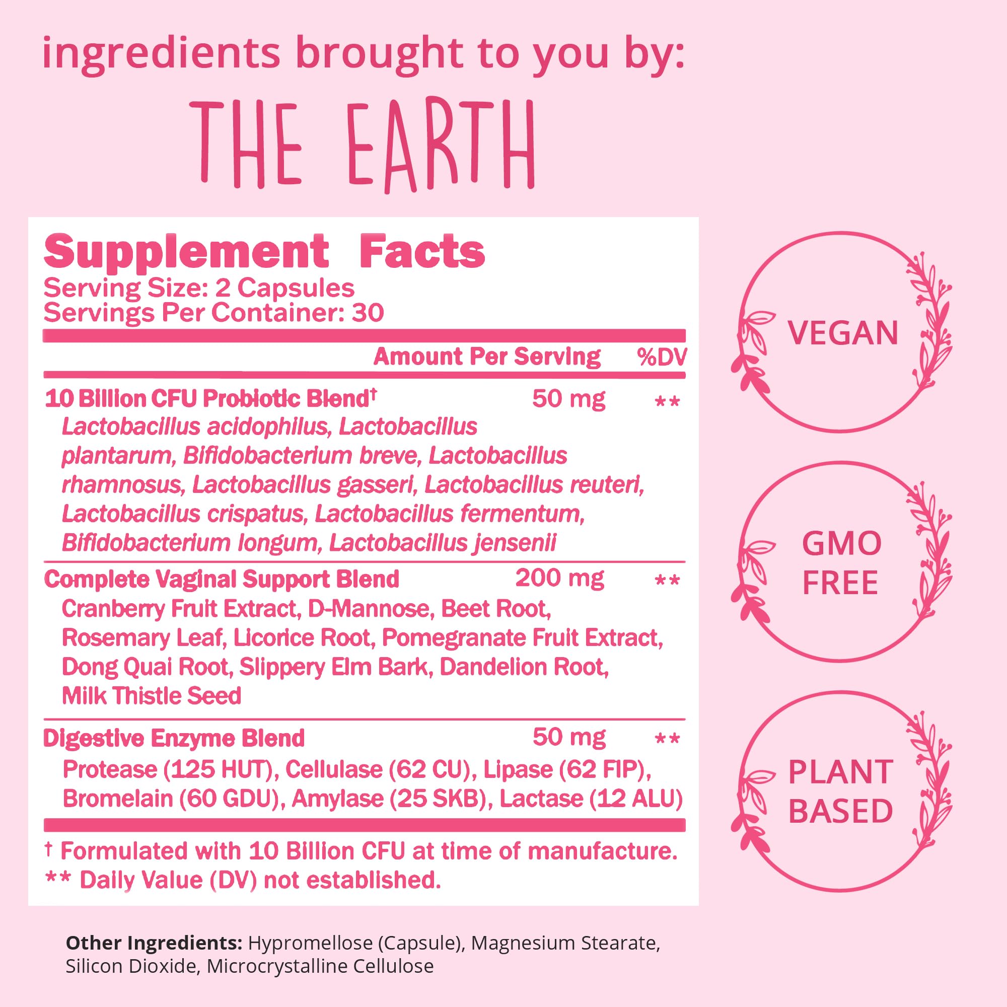 Happy Healthy Hippie digestive enzymes support gut health and nutrient absorption.