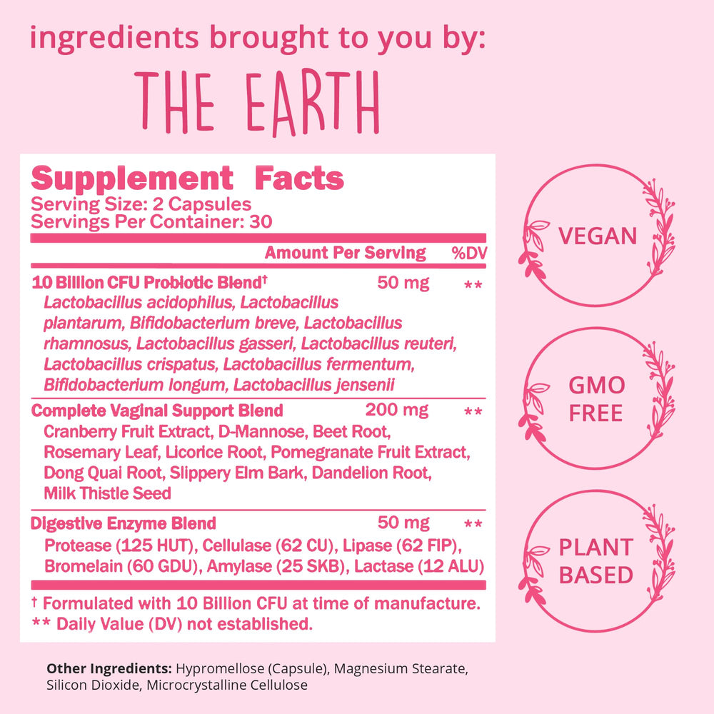 Happy Healthy Hippie digestive enzymes support gut health and nutrient absorption.