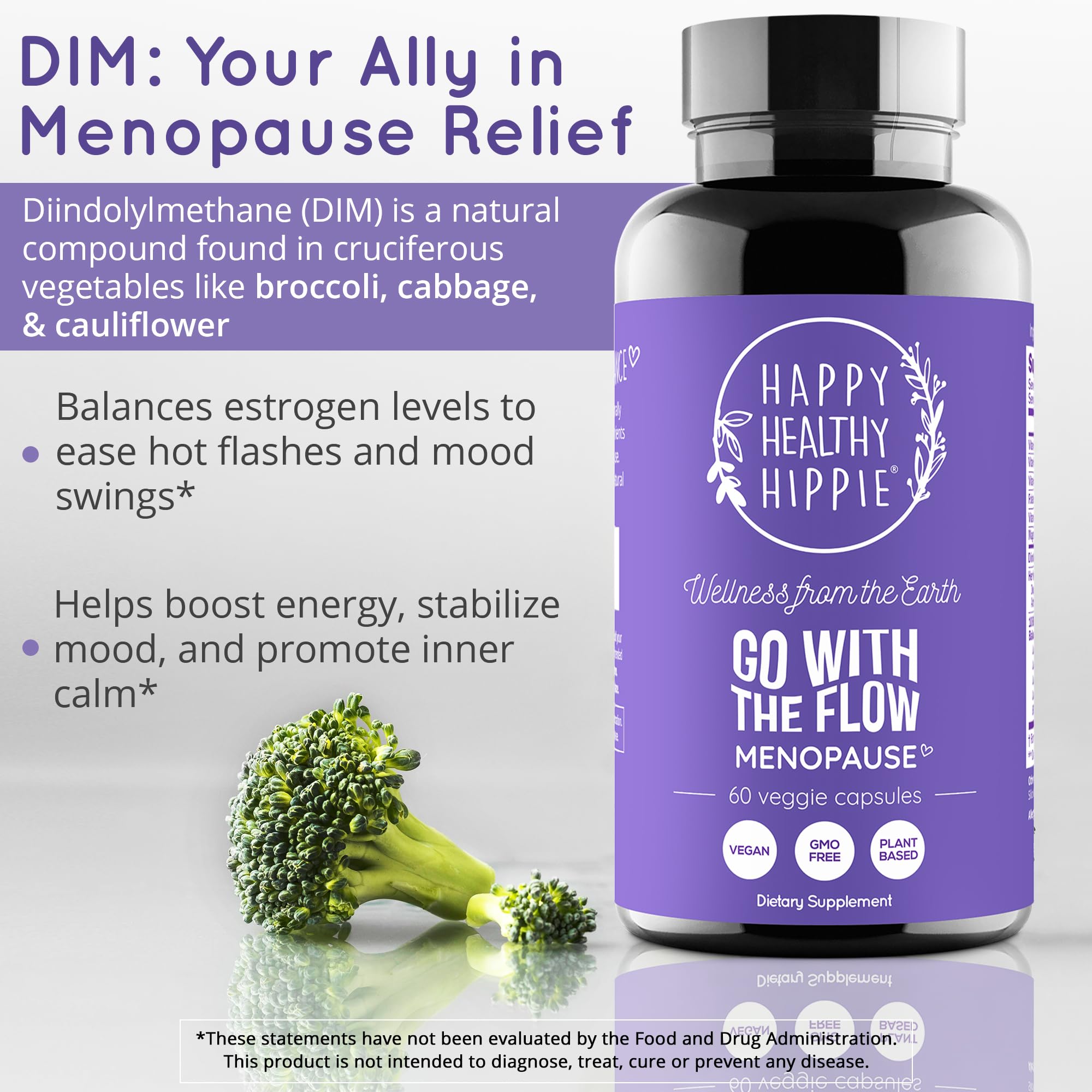 Dong Quai root featured in Happy Healthy Hippie flow formula for hormonal balance.