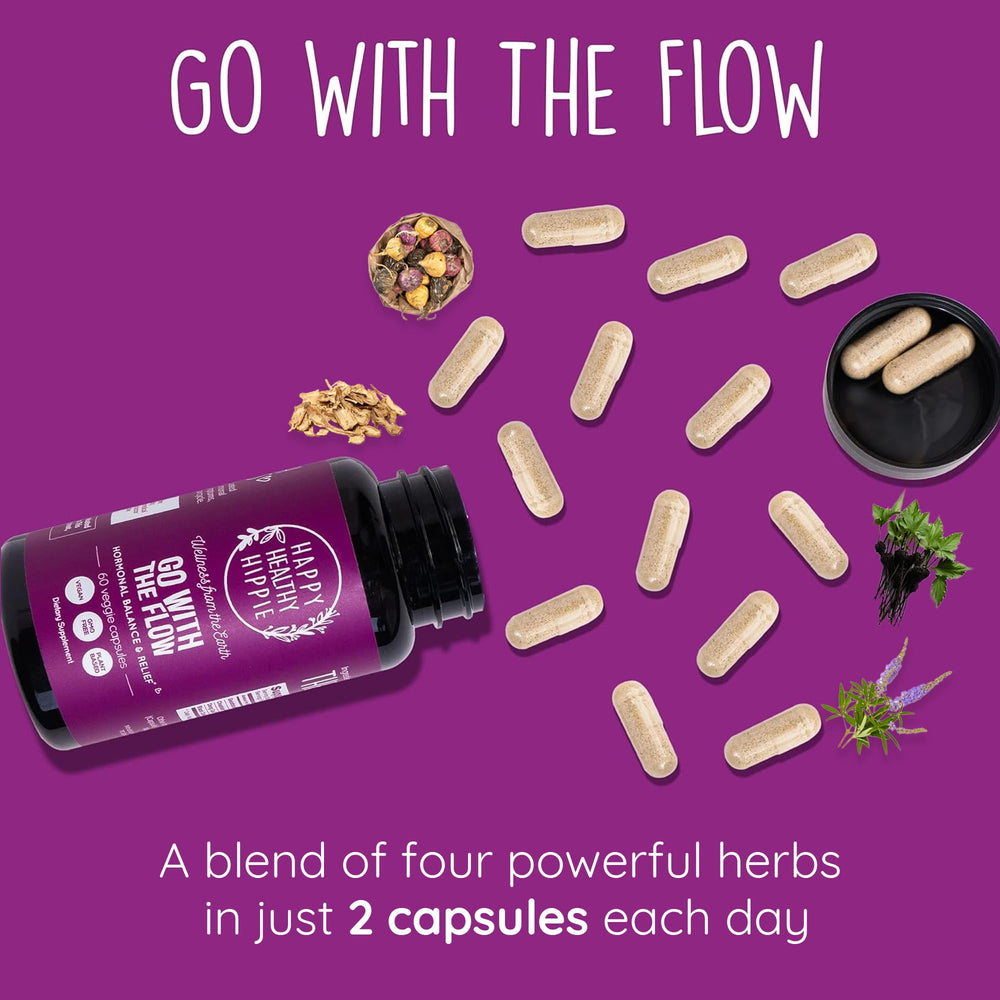 Happy Healthy Hippie Hormone Balance black cohosh herb detail.