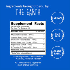 Happy Healthy Hippie L-Theanine capsules promote calm focus and ease