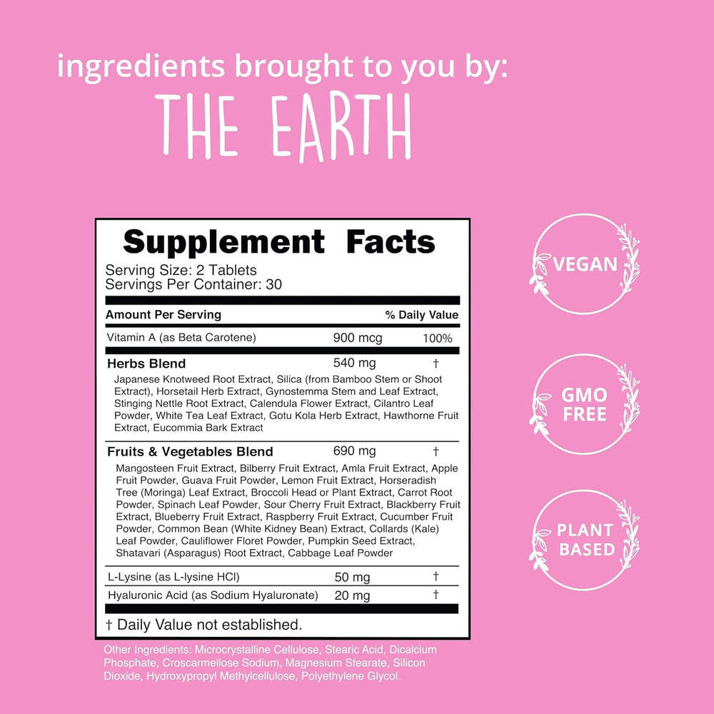 Happy Healthy Hippie vegetarian, Non-GMO certification icon displayed.