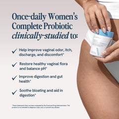 Happy V Dr. Formulated Vaginal Probiotics capsules closeup highlighting daily dose.
