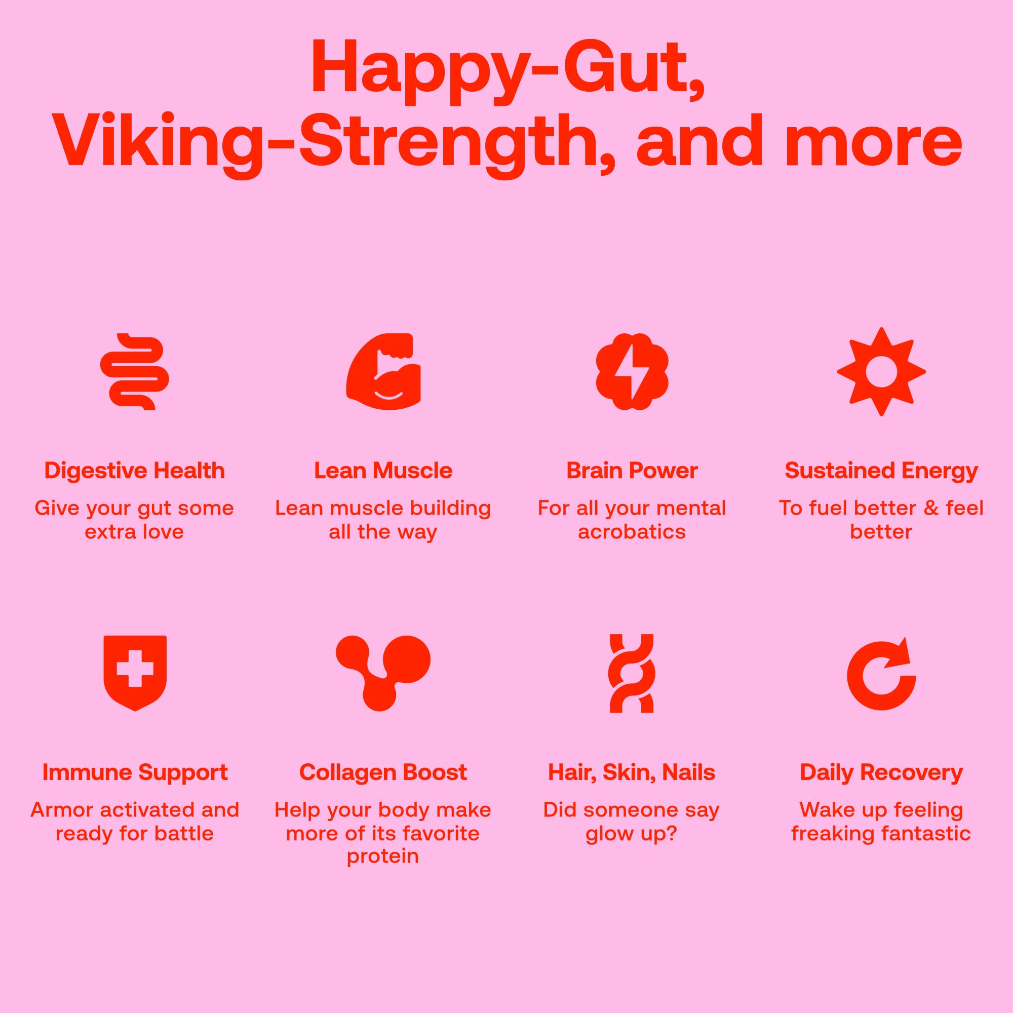 Happy Viking branding on the product packaging on a clean kitchen counter