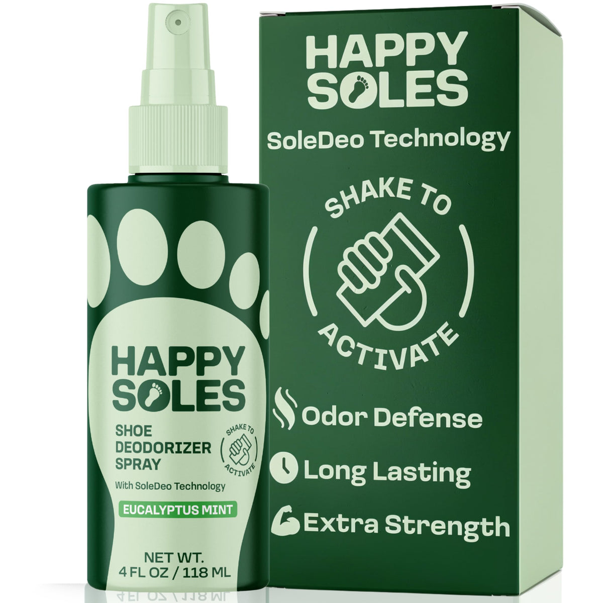HAPPY SOLES: botella-desodorante-zapatos para un aroma fresco tras entrenos intensos