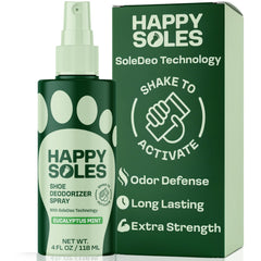 HAPPY SOLES: botella-desodorante-zapatos para un aroma fresco tras entrenos intensos