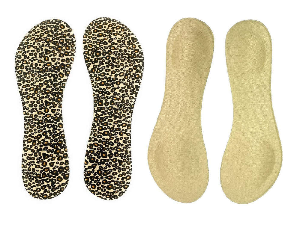 3/4 length design covers heel to ball of foot for targeted cushioning.