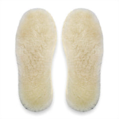 Happystep genuine sheepskin insoles top layer wool for plush warmth.