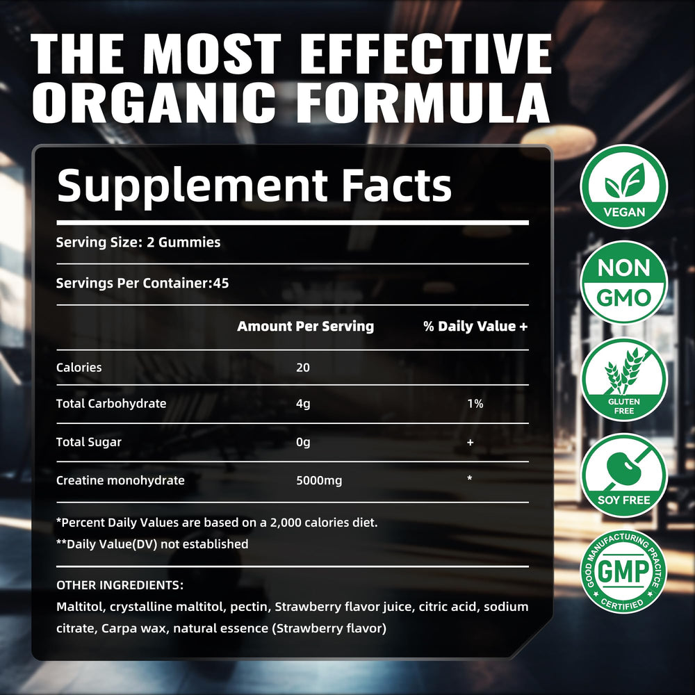 Happyummmm Creatine Gummy on-the-go bottle scene for busy schedules.
