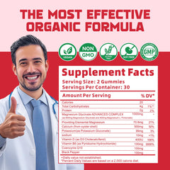 Happyummmm bottle shows vitamin D B6 and CoQ10 icons