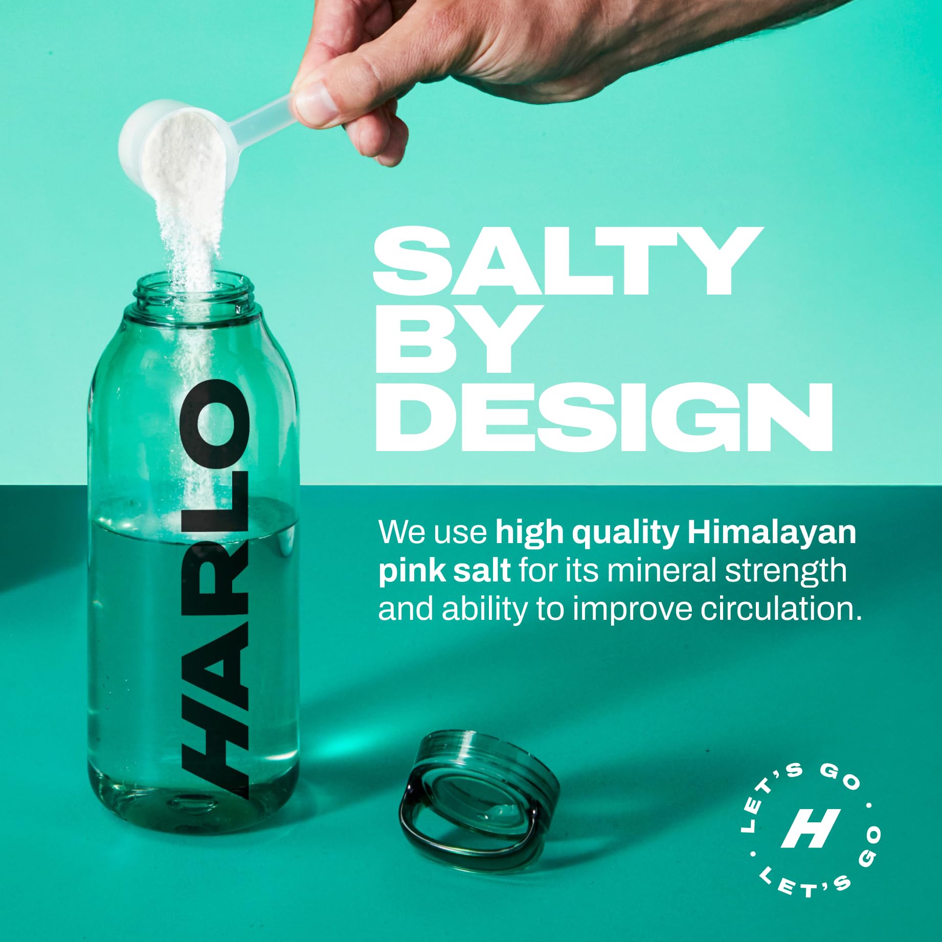 Harlo 3-in-1 scoop highlights precise dosing for consistent performance.