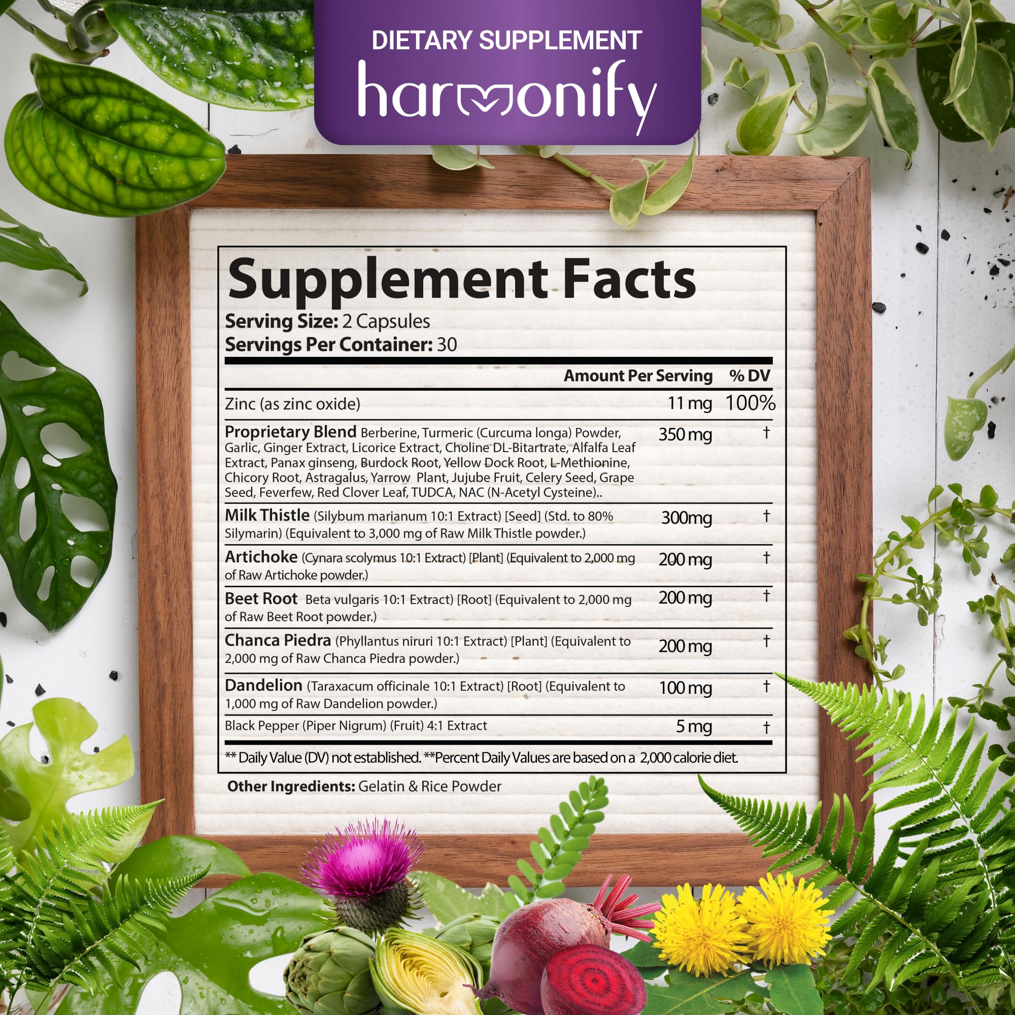 HARMONIFY 30-day supply bottle front communicates convenient monthly use.