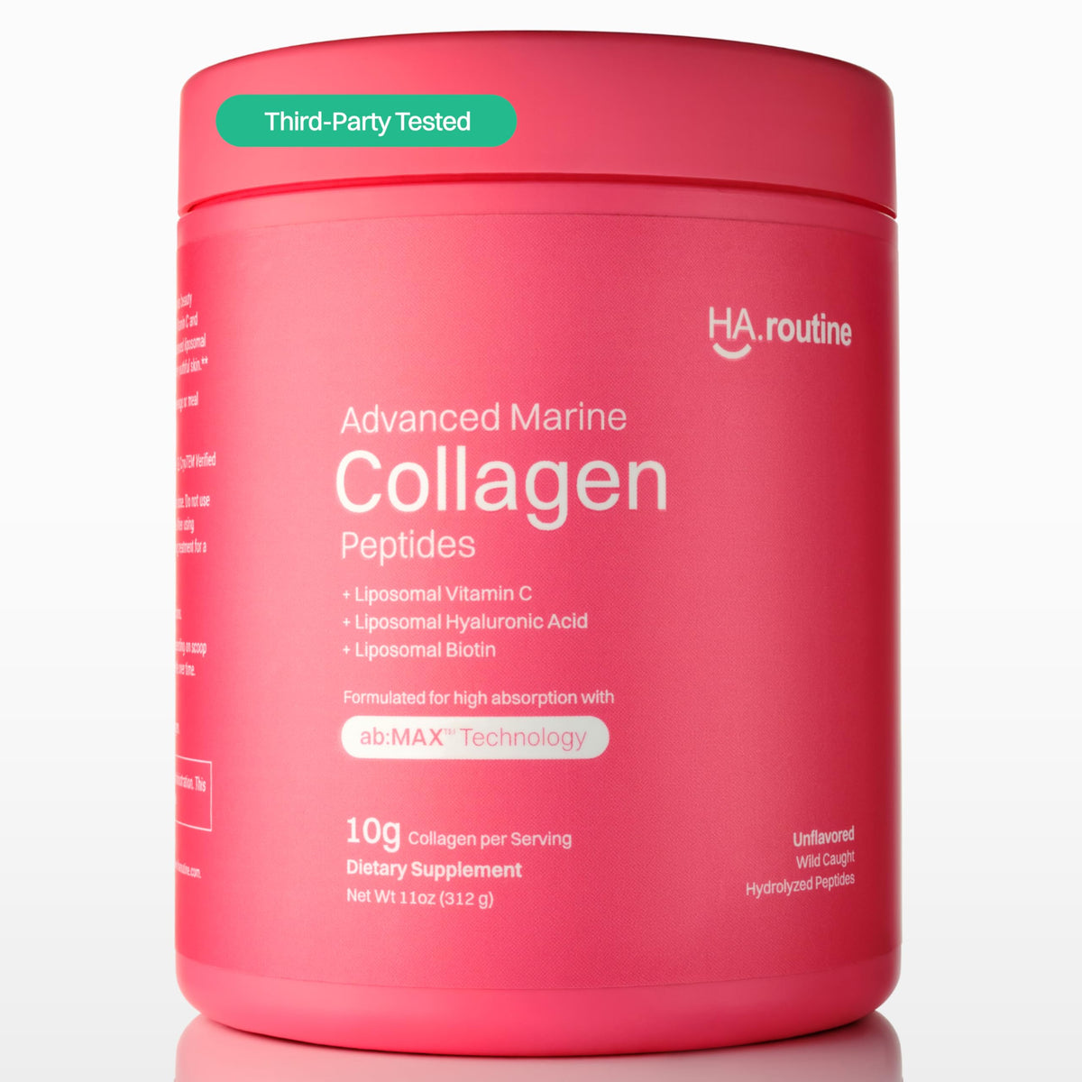 Haroutine Advanced Marine Collagen powder tub ready for daily mixing