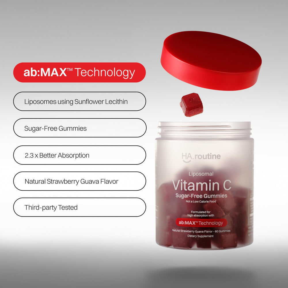 Haroutine liposomal vitamin C gummies USA-made facility verification seal