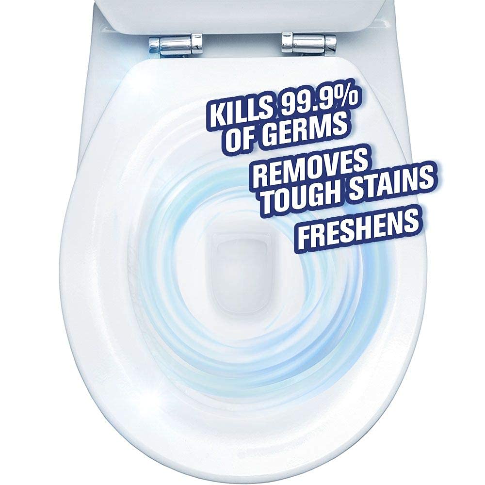 Harpic Power Plus on bathroom tiles delivering a fresh shine.
