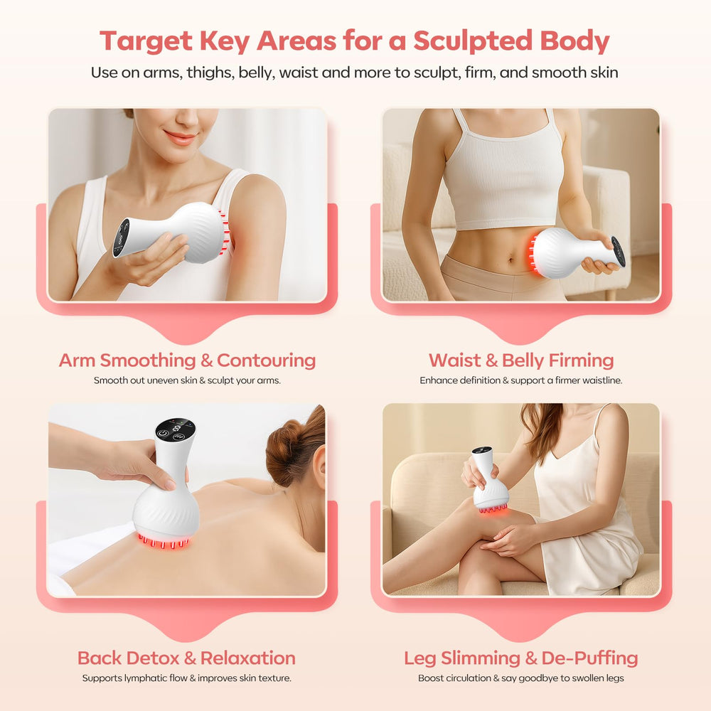 HarrFlow abdomen treatment with thermal massage for contour goals.