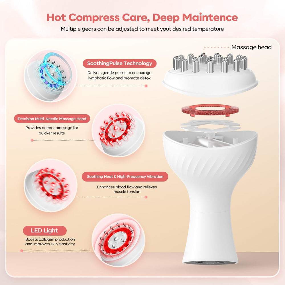 HarrFlow device applied to arms for body-toning massage.