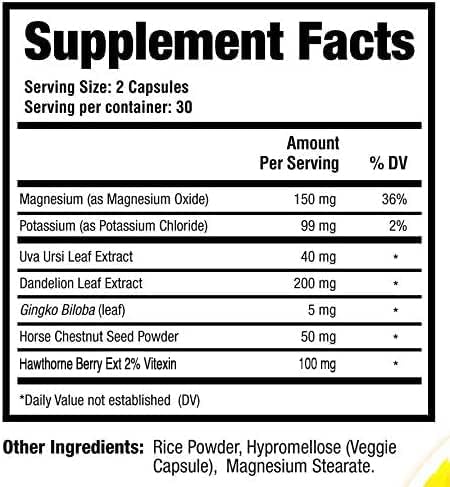 Harvest Vitality Lipitrex plant-based formula note includes minerals like magnesium and potassium.
