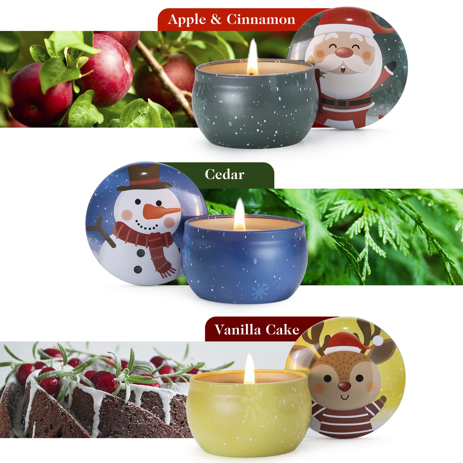 Hausware Cedar tin candle delivers earthy scent to create a calming space.