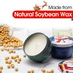 Hausware Vanilla Cake tin candle offers comforting sweetness for holidays.