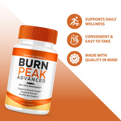 Havah Burn Peak advanced formula bottle highlighting premium health support.