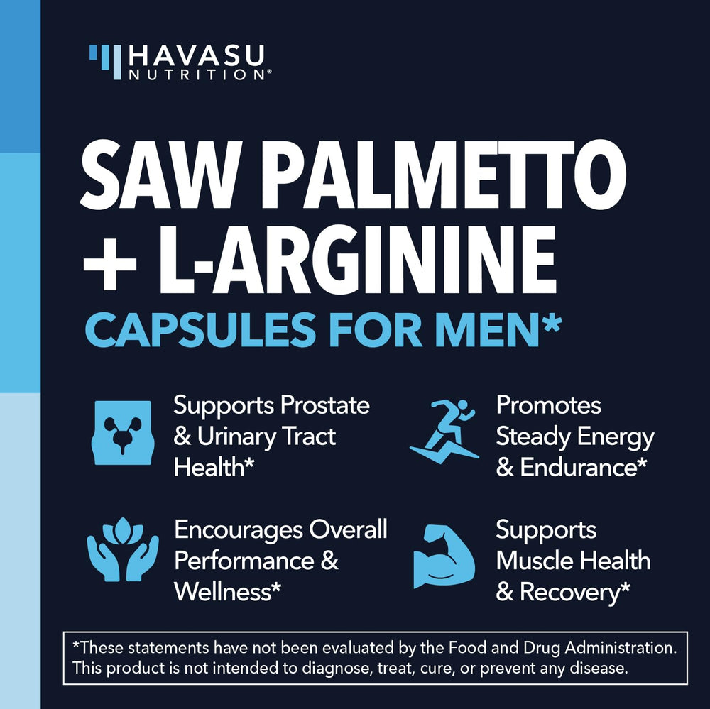 HAVASU NUTRITION L-Arginine 500mg bottle front emphasizing nitric oxide support