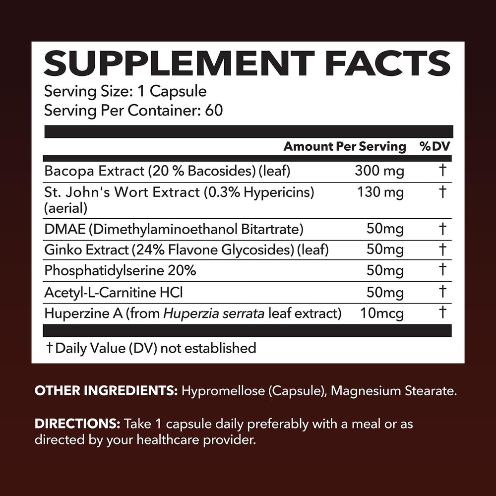 HAVASU NEUROIGNITE bottle label closeup with ingredients