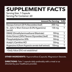HAVASU NEUROIGNITE bottle label closeup with ingredients