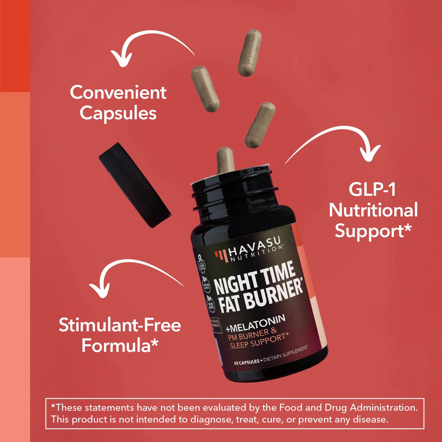 Havasu Night Time Fat Burner calm scene conveys relaxation and wake-up readiness