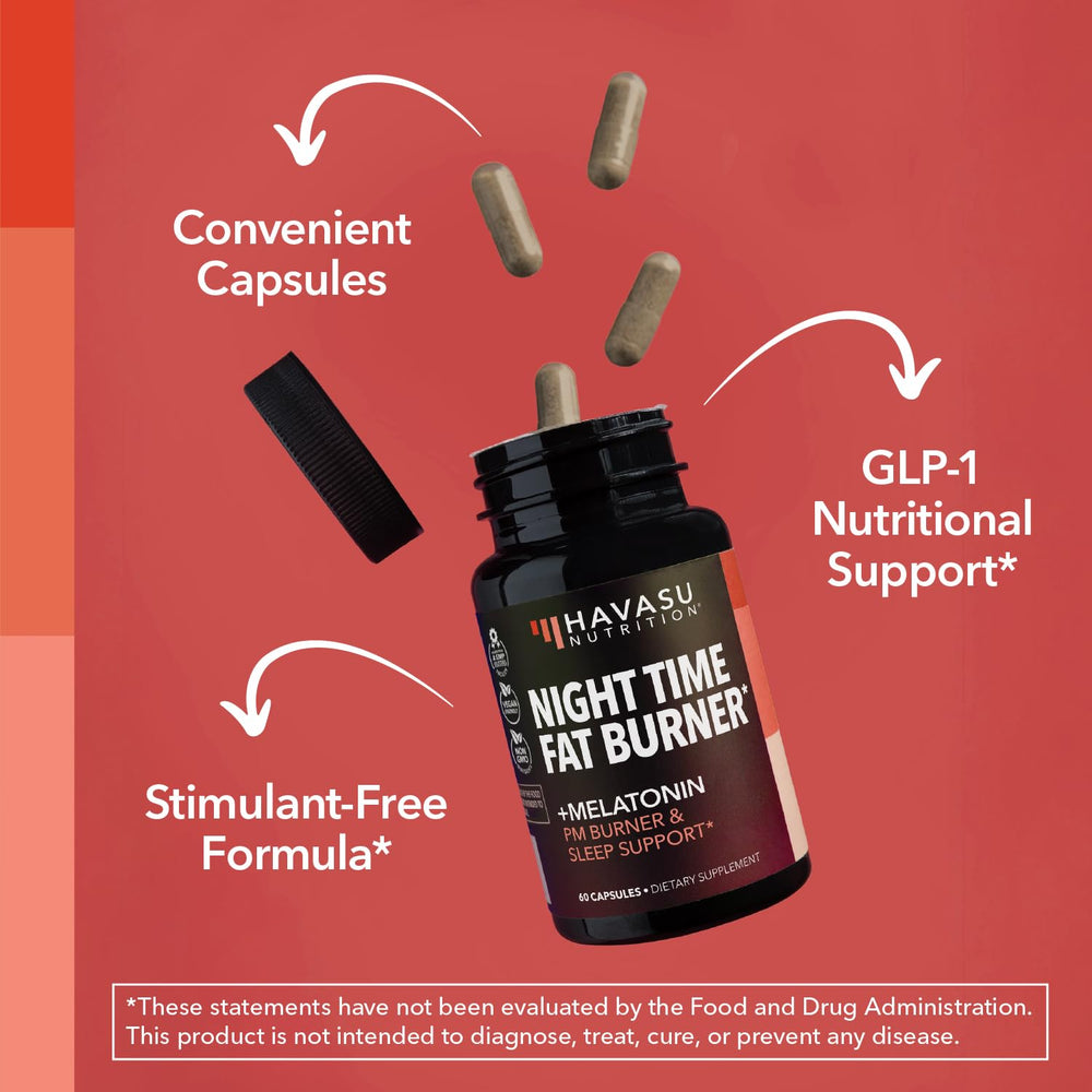 Havasu Night Time Fat Burner calm scene conveys relaxation and wake-up readiness